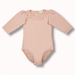 Body de bain Valentine Les Petits Dorés col rond pour bébé