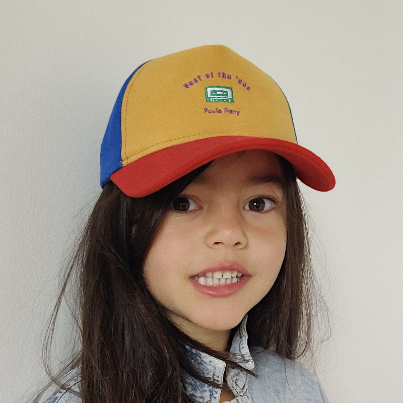 Casquette enfant Old School Poule Party rétro en coton et filet mesh
