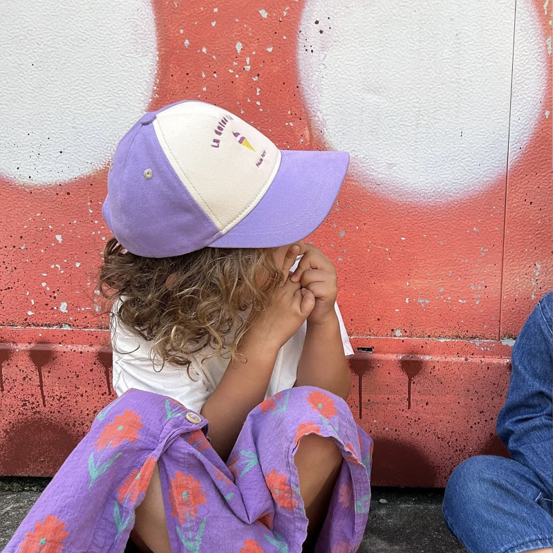 Casquette enfant Dolce Vita Poule Party rétro colorée en coton et mesh