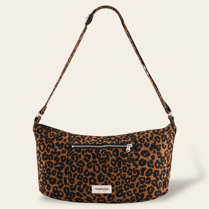 sac crossbody léopard Rive Droite coton recyclé