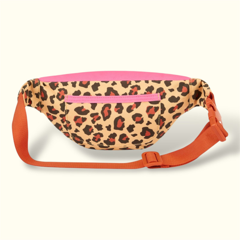 sac banane motif léopard anse orange