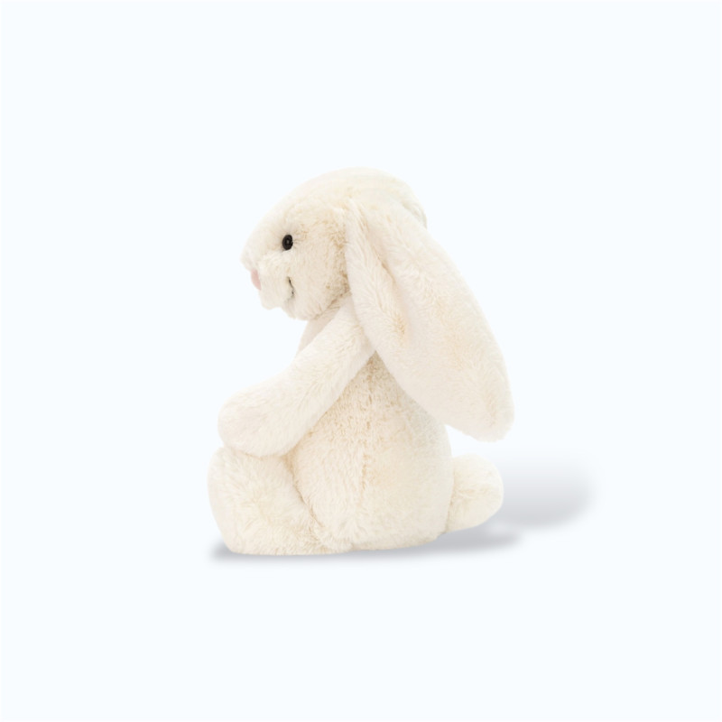 Peluche lapin crème, oreilles tombantes