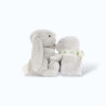 Doudou plat lapin gris Doudou plat lapin gris