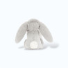 Doudou plat lapin gris Doudou plat lapin gris