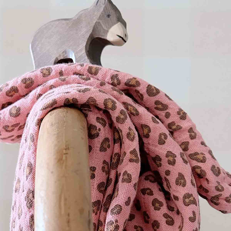 Lange enfant à motif léopard rose