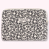 Housse d'ordinateur motif léopard noir et blanc Housse d'ordinateur motif léopard noir et blanc