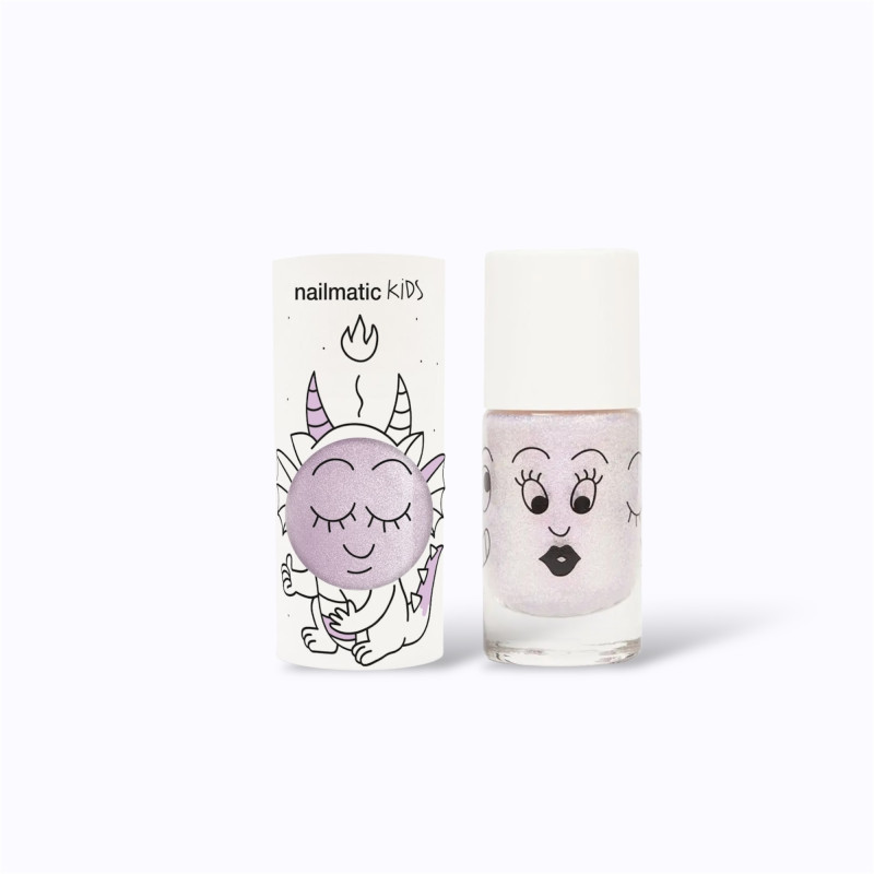 vernis à paillettes violet pale