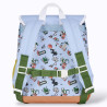 Sac à dos bleu clair à motif fun et sportif Sac à dos bleu clair à motif fun et sportif