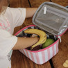 Lunch bag isotherme rayures roses et blanches Lunch bag isotherme rayures roses et blanches