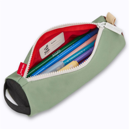 trousse enfant un zip vert pistache intérieur rouge trousse enfant un zip vert pistache intérieur rouge