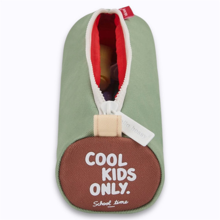trousse enfant un zip vert pistache intérieur rouge trousse enfant un zip vert pistache intérieur rouge