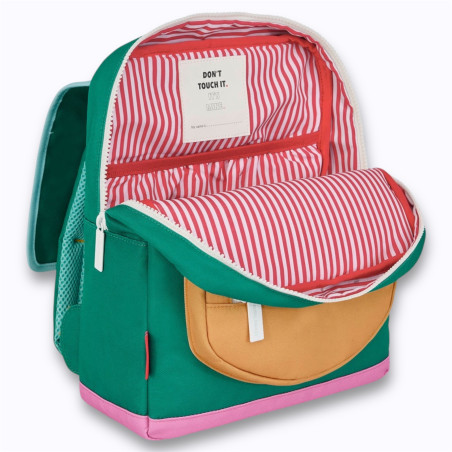 sac à dos vert, rose et moutarde sac à dos vert, rose et moutarde