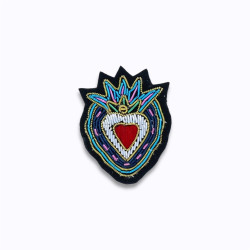 coeur en perles coloré