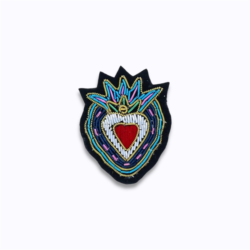 coeur en perles coloré