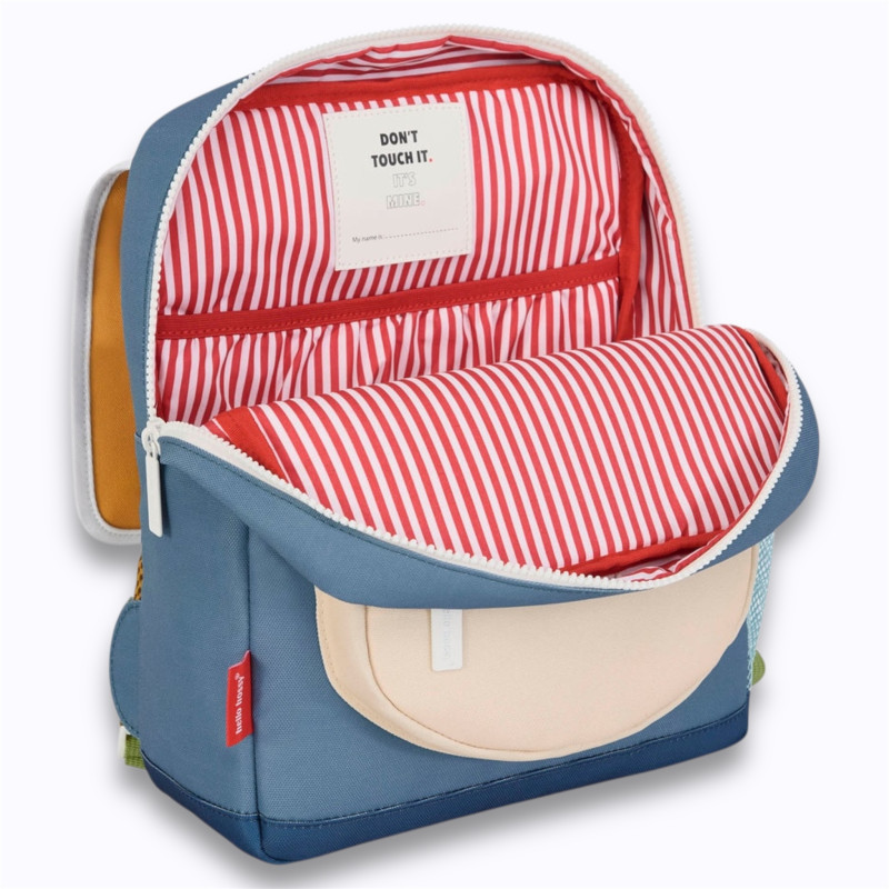 doublure à rayures rouges et blanches