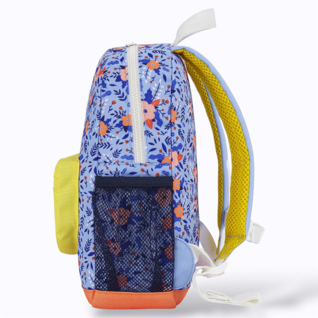 sac à dos bleu fleuri et pochette jaune sac à dos bleu fleuri et pochette jaune