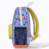 sac à dos bleu fleuri et pochette jaune sac à dos bleu fleuri et pochette jaune