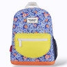 sac à dos bleu fleuri et pochette jaune sac à dos bleu fleuri et pochette jaune