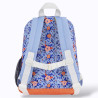 sac à dos bleu fleuri et pochette jaune sac à dos bleu fleuri et pochette jaune