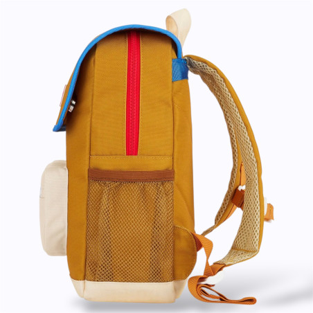 sac à dos marron et beige sac à dos marron et beige
