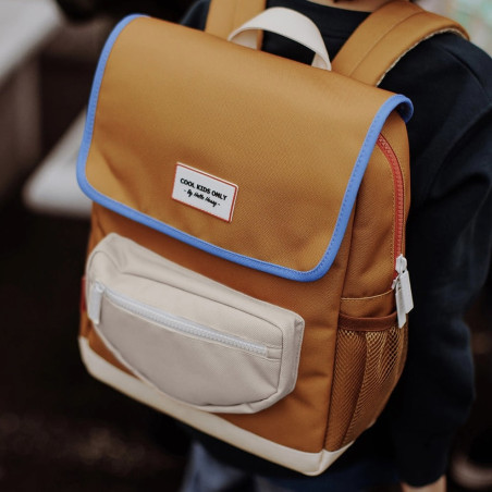 sac à dos marron et beige sac à dos marron et beige