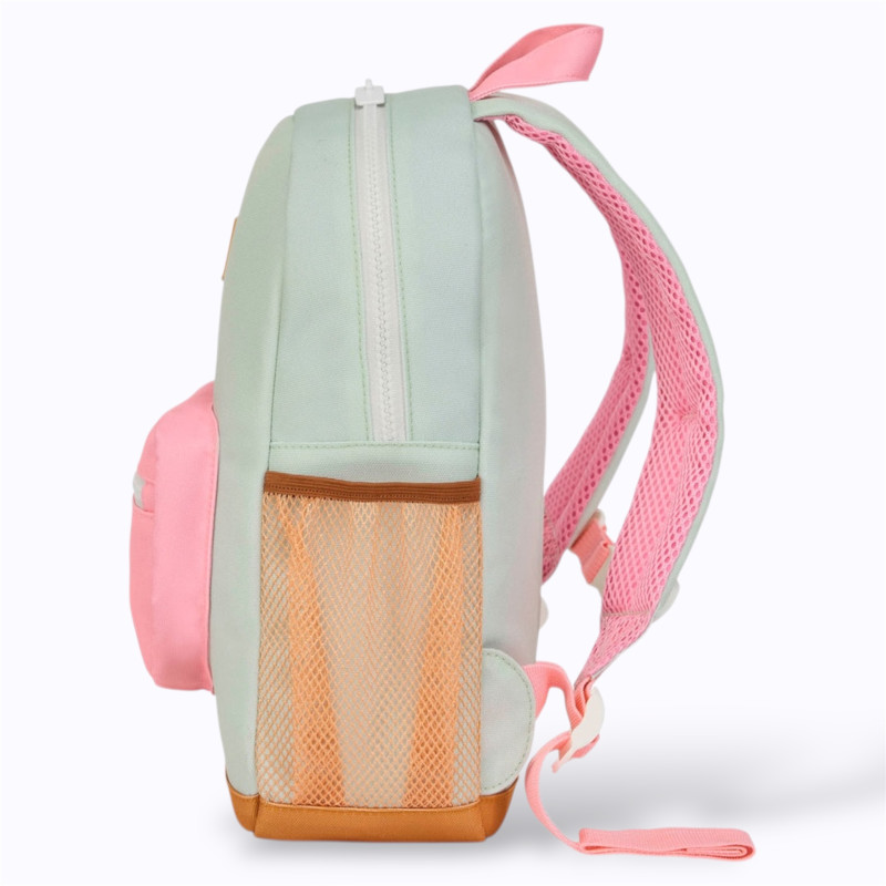 sac vert d'eau et rose