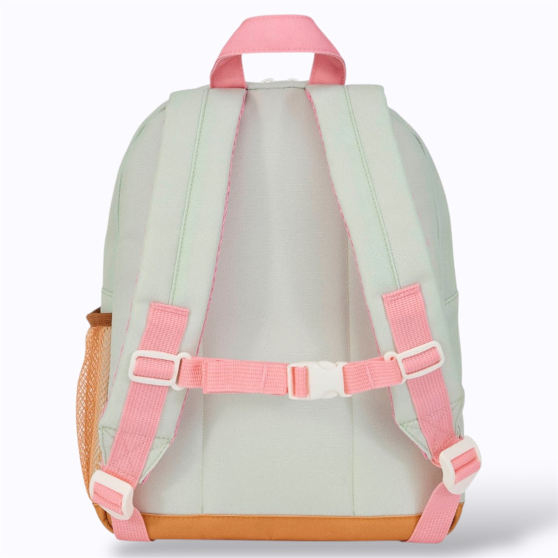 sac vert d'eau et rose