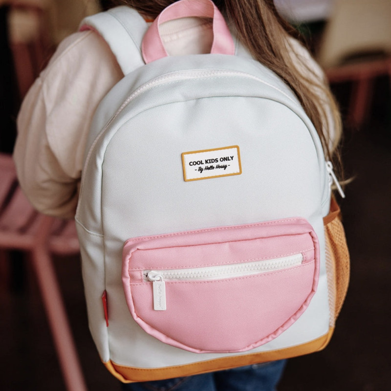 sac vert d'eau et rose