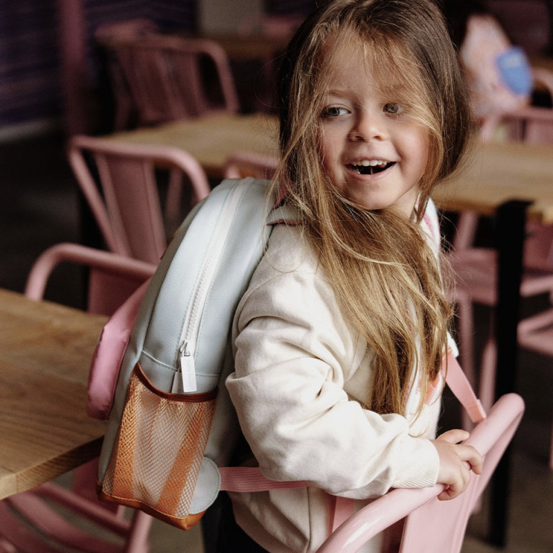 sac vert d'eau et rose