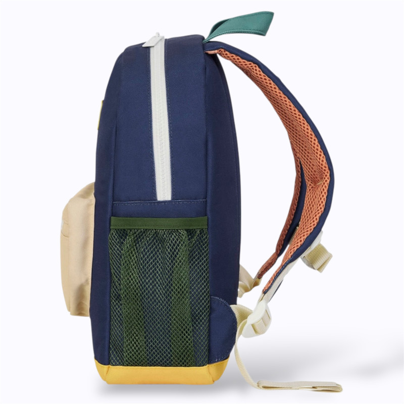 sac bleu marine et pochette beige