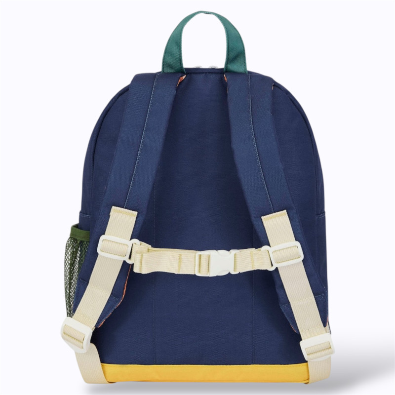 sac bleu marine et pochette beige