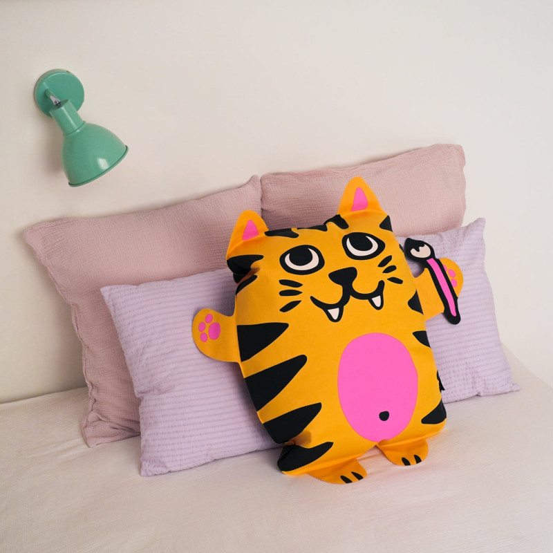 coussin gonflable tigre
