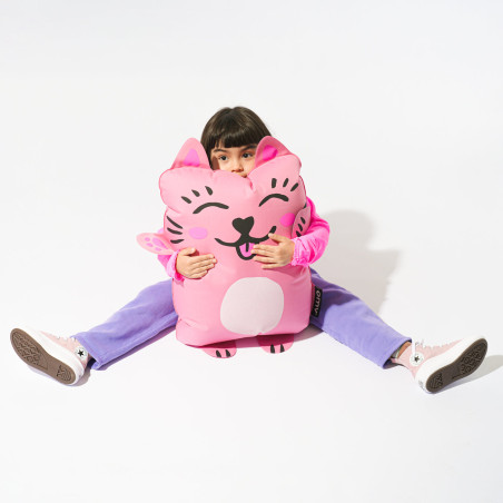 coussin gonflable chat