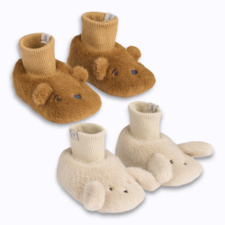 Chaussons peluche Lapin et...