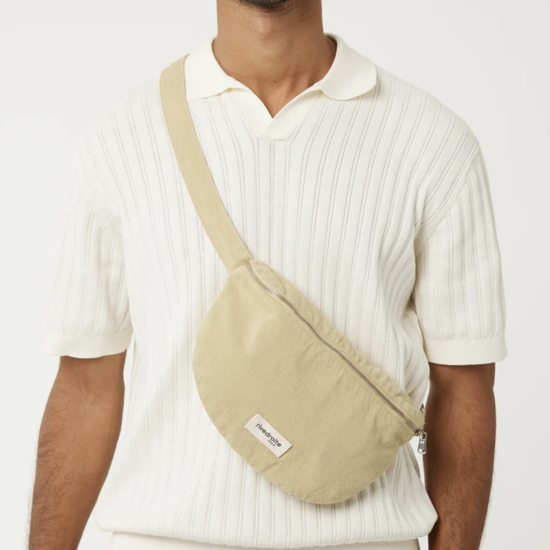 Sac banane "Custine" XL Santa Monica Beige – Rive Droite