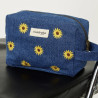 Pochette XL Tournelles Denim Jaune Tournesol Pochette XL Tournelles Denim Jaune Tournesol