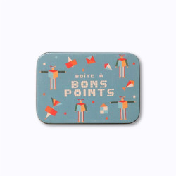 Boîte à bons points robots et damier