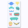 Set de 2 planches de tatouages temporaires "Cool" Set de 2 planches de tatouages temporaires "Cool"