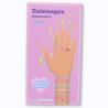 Set de 2 planches de tatouages temporaires "Girly" Set de 2 planches de tatouages temporaires "Girly"