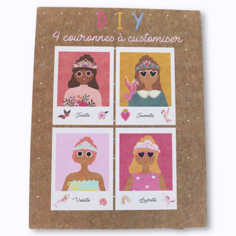 Kit 4 couronnes à customiser DIY