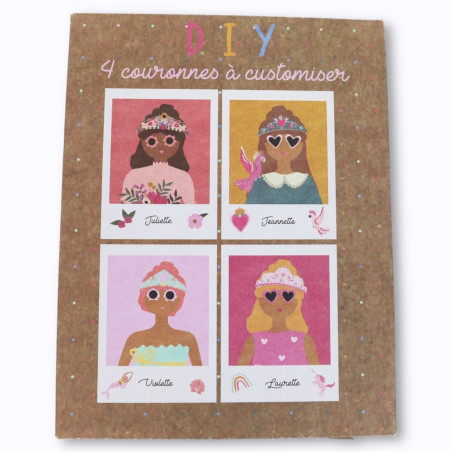 Kit 4 couronnes à customiser DIY