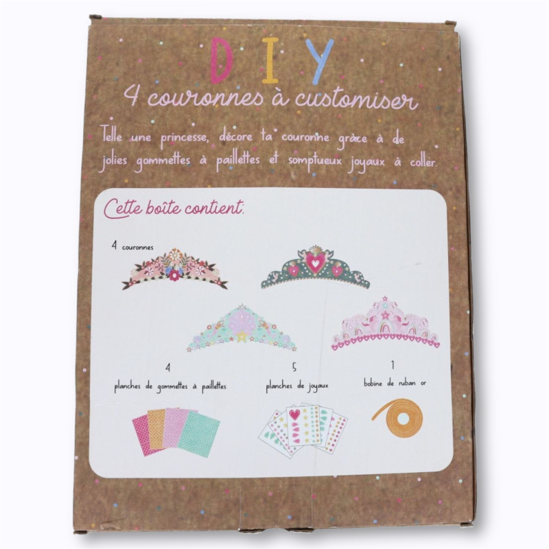 Kit 4 couronnes à customiser DIY