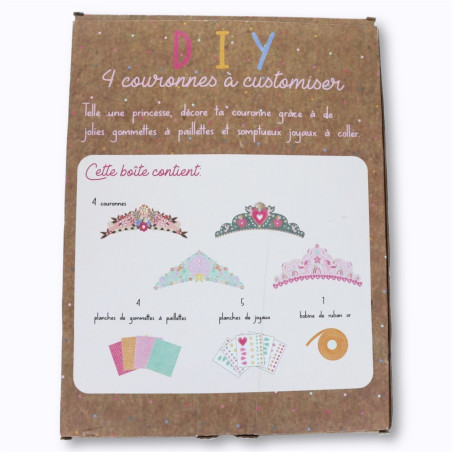 Kit 4 couronnes à customiser DIY