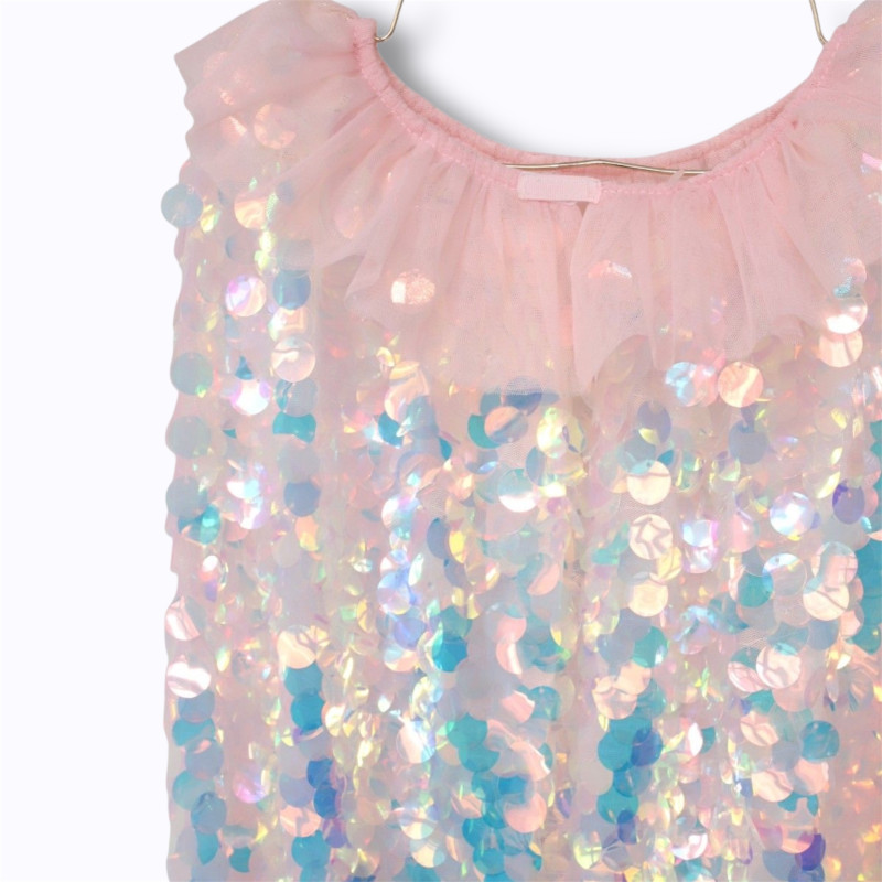 Déguisement cape sirène écailles holographiques