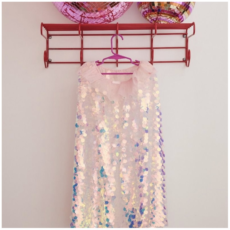 Déguisement cape sirène écailles holographiques