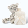 Doudou plat tigre Bashful "Snow" Doudou plat tigre Bashful "Snow"