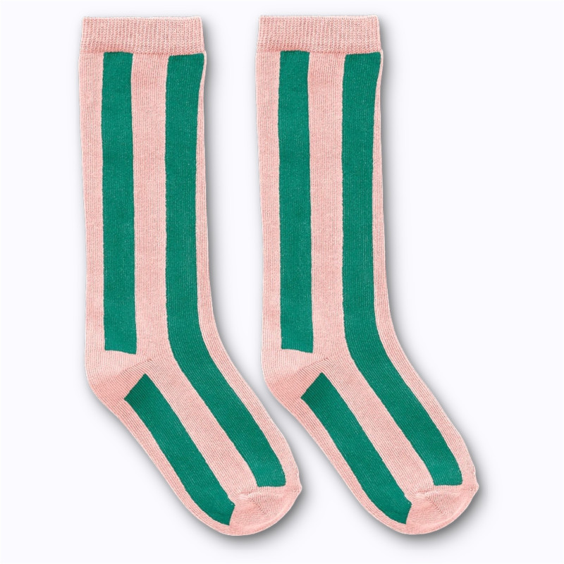 Chaussettes à rayures Peach Parfait