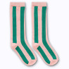 Chaussettes à rayures Peach Parfait Chaussettes à rayures Peach Parfait
