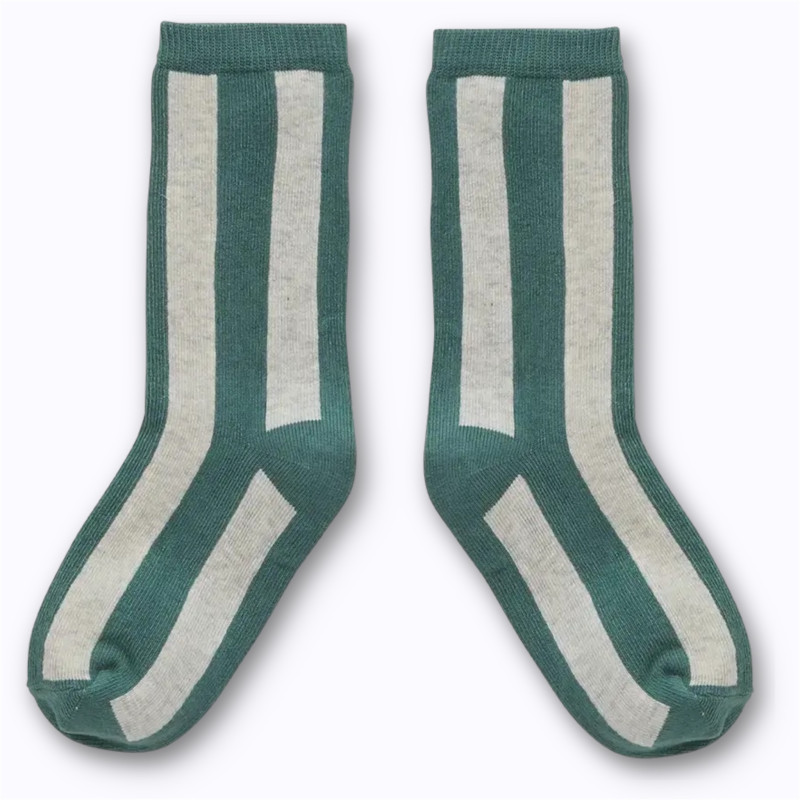 Chaussettes à rayures Shady Green