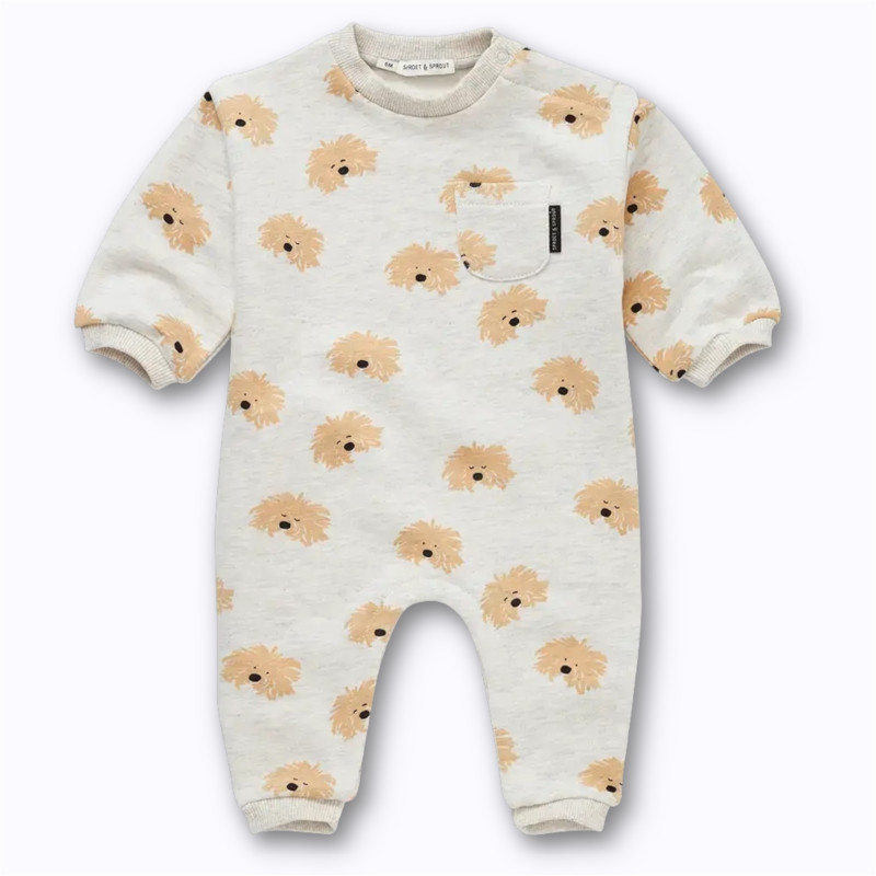 Grenouillère bébé imprimé chien